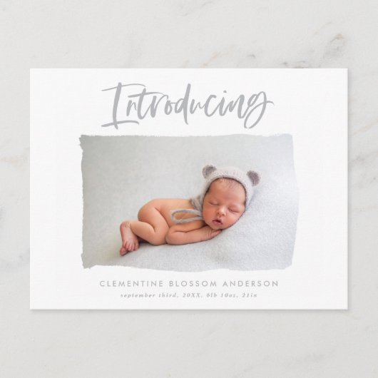 写真エレガント感謝していミニマルの紹介 案内ポストカード (正面)