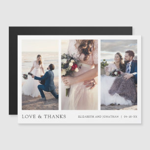 写真エレガント数々の結婚のThanks You Magnet