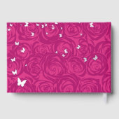 写真エレガント明るい赤紫色キンセアニェラ ゲストブック (裏面)