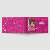 写真エレガント明るい赤紫色キンセアニェラ ゲストブック (全面)