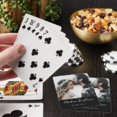 写真エレガント書結婚の白黒 トランプ (インサイチュ)