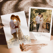 写真エレガント書結婚式の日付の保存 招待状