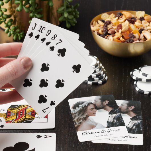 写真エレガント書道結婚の トランプ (インサイチュ)