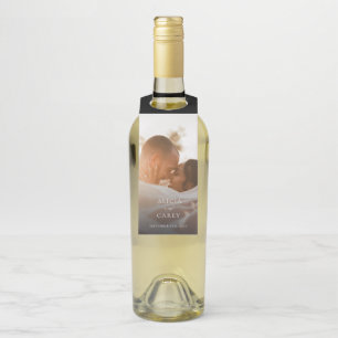 写真エレガント書道結婚の ボトルネックタグ