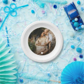 写真エレガント書道赤ちゃんシャワーこんにちはベビー ペーパープレート (パーティー)