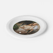 写真エレガント書道赤ちゃんシャワーこんにちはベビー ペーパープレート (アングル)