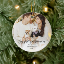 写真エレガント氏とミセスの初めてのクリスマスのシンプル