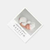 写真エレガント洗礼の台本 スタンダードカクテルナプキン (角)