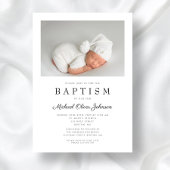 写真エレガント洗礼の台本 招待状