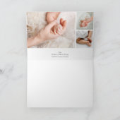 写真エレガント生まれたばかりのコラージュ ノートカード (内部)