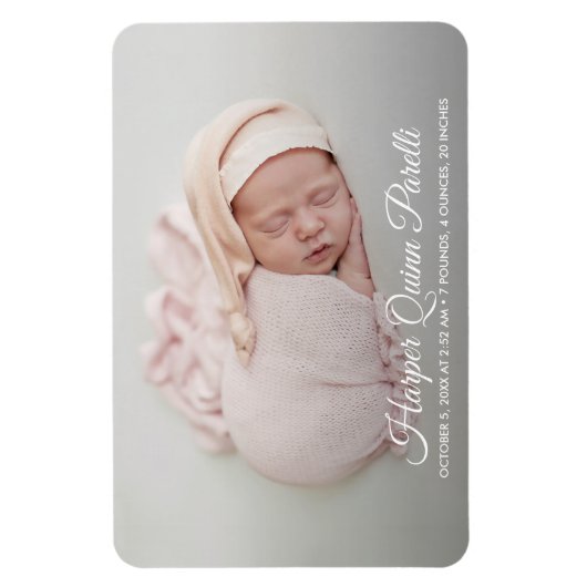 写真エレガント生まれたばかりの生発表 マグネット (縦)