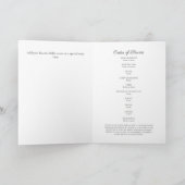 写真エレガント皮質葬儀記念 プログラム (内部)