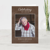 写真エレガント皮質葬儀記念 プログラム (正面)