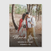 写真エレガント磁気カー結婚ドありがとう (正面)