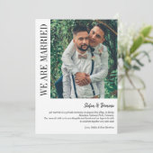 写真エレガント私設式結婚の 案内状 (スタンド正面)