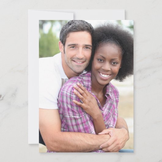 写真エレガント紫ネイビー青フローラ濃いムーディI 招待状 (裏面)