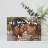 写真エレガント結び目の日付を保存 セーブザデート (スタンド正面)