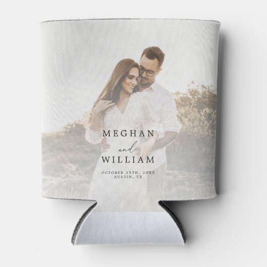 写真エレガント結婚式の引き出物 缶クーラー (正面)