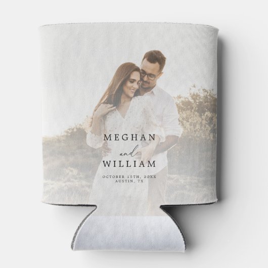 写真エレガント結婚式の引き出物 缶クーラー (裏面)