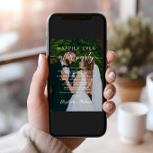 写真エレガント結婚式の披露宴の後ずっと幸せに 招待状