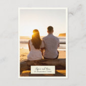 写真エレガント結婚素朴付きエンクロージャカード エンクロージャーカード (正面)