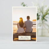 写真エレガント結婚素朴付きエンクロージャカード エンクロージャーカード (スタンド正面)