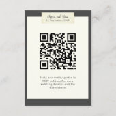 写真エレガント結婚素朴付きエンクロージャカード エンクロージャーカード (裏面)