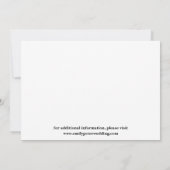 写真エレガント結数々の婚日付の保存 セーブザデート (裏面)