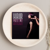 写真エレガント美容院美容院美しいサロン スクエア名刺