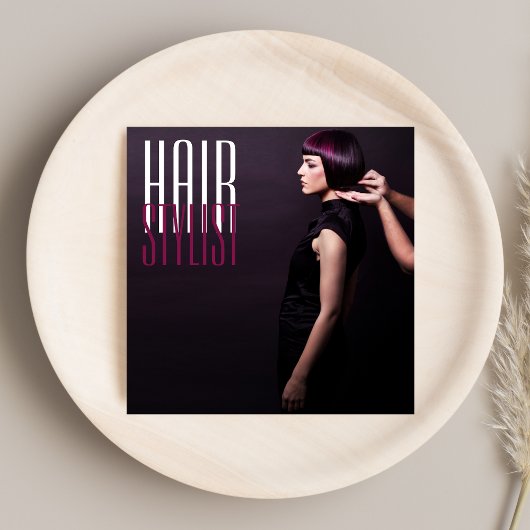 写真エレガント美容院美容院美しいサロン スクエア名刺