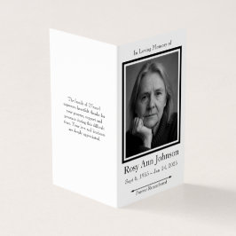 写真エレガント葬儀プログラム