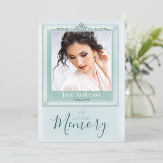 写真エレガント葬儀供用招待状 招待状 (スタンド正面)