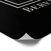 写真エレガント記念生命お祝い ポスター (角)