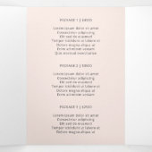 写真エレガント赤面ピンク3折パンフレット 三つ折りカード (内部中)