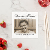 写真エレガント追悼碑 スタンダードカクテルナプキン (インサイチュ)