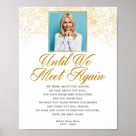 写真エレガント追悼詩 ポスター (正面)