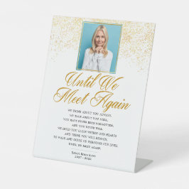 写真エレガント追悼詩 台座サイン