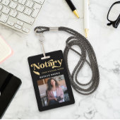 写真エレガント金ゴールド公証人ローン代理人 バッジ