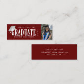 写真エレガント院名カード スキニー名刺 (正面/裏面)