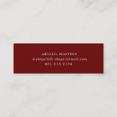 写真エレガント院名カード スキニー名刺 (裏面)