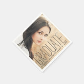 写真エレガント2016卒業パーティー紙ナプキンス スタンダードカクテルナプキン (角)