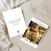 写真エレガント3枚クリスマスかわいい猫おもしろいたち シーズンカード