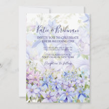 写真エレガントPeriwinkle Clematis QRコード結婚s