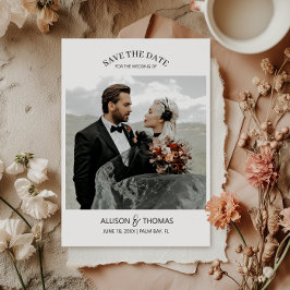 写真エレガントQRコードの日付を保存結婚する 招待状