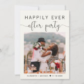 写真エレガントQRコードクリームウェディングレセプション 招待状 (正面)