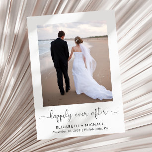 写真エレガントQRコード結婚披露宴 招待状