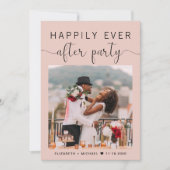 写真エレガントQRコード赤面結婚披露宴 招待状 (正面)