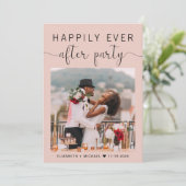 写真エレガントQRコード赤面結婚披露宴 招待状 (スタンド正面)