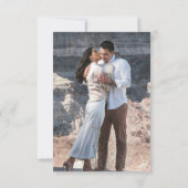 写真エレガントQRコーモダンド結婚の 出欠カード (裏面)