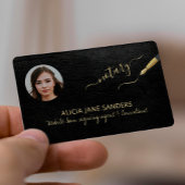 写真エレガントQR CODEモバイル公証人署名業者 名刺